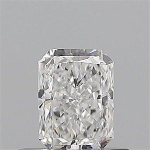 Picture of Natural Diamond 0.50 Carats, Radiant with  Cut, E Color, VVS1 Clarity and Certified by GIA