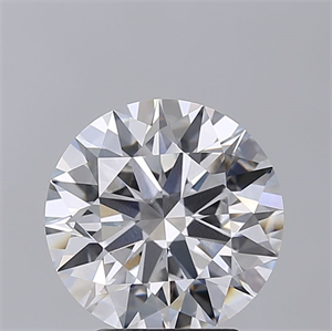 Picture of Lab Grown Diamond 3.52 Carats, Round with Excellent Cut, F Color, VS1 Clarity and Certified by GIA
