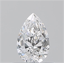Natural Diamond 0.50 Carats, Pear with  Cut, E Color, VVS2 Clarity and Certified by GIA