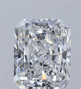 Picture of Natural Diamond 0.55 Carats, Radiant with  Cut, D Color, VVS2 Clarity and Certified by GIA