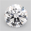 Lab Grown Diamond 2.61 Carats, Round with Ideal Cut, E Color, IF Clarity and Certified by IGI