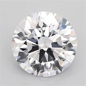 Picture of Lab Grown Diamond 2.61 Carats, Round with Ideal Cut, E Color, IF Clarity and Certified by IGI