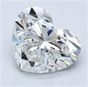 Natural Diamond 2.61 Carats, Heart with  Cut, F Color, VS2 Clarity and Certified by GIA