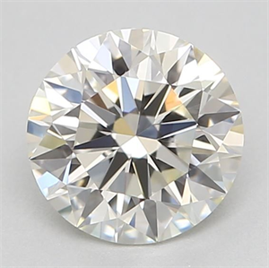 Picture of Natural Diamond 0.55 Carats, Round with Excellent Cut, J Color, VVS1 Clarity and Certified by GIA
