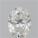 Natural Diamond 0.52 Carats, Oval with  Cut, G Color, SI2 Clarity and Certified by GIA