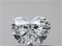 Natural Diamond 0.37 Carats, Heart with  Cut, H Color, SI1 Clarity and Certified by GIA