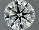 Natural Diamond 0.70 Carats, Round with Very Good Cut, J Color, SI1 Clarity and Certified by IGI