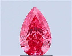 Picture of Lab Grown Diamond 1.27 Carats, Pear with  Cut, Fancy Vivid Pink Color, VS1 Clarity and Certified by IGI