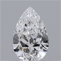 Natural Diamond 0.43 Carats, Pear with  Cut, D Color, VVS2 Clarity and Certified by GIA