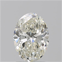 Natural Diamond 1.70 Carats, Oval with  Cut, K Color, VS1 Clarity and Certified by GIA