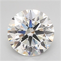 Lab Grown Diamond 3.06 Carats, Round with Ideal Cut, E Color, IF Clarity and Certified by IGI