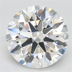 Picture of Lab Grown Diamond 4.22 Carats, Round with Excellent Cut, D Color, IF Clarity and Certified by GIA