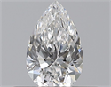 Natural Diamond 0.30 Carats, Pear with  Cut, E Color, VS1 Clarity and Certified by GIA
