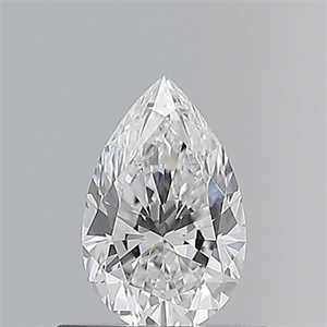Picture of Natural Diamond 0.50 Carats, Pear with  Cut, E Color, VVS1 Clarity and Certified by GIA