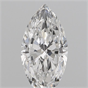Natural Diamond 0.10 Carats, Marquise with  Cut, D Color, VVS1 Clarity and Certified by IGI