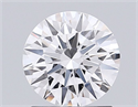 Lab Grown Diamond 1.23 Carats, Round with Ideal Cut, D Color, VS1 Clarity and Certified by IGI