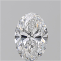 Natural Diamond 1.20 Carats, Oval with  Cut, E Color, VVS2 Clarity and Certified by GIA