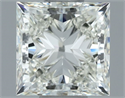 Natural Diamond 1.00 Carats, Princess with  Cut, I Color, VVS2 Clarity and Certified by IGI