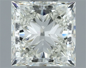 Picture of Natural Diamond 1.00 Carats, Princess with  Cut, I Color, VVS2 Clarity and Certified by IGI