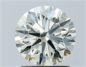 Natural Diamond 1.22 Carats, Round with Excellent Cut, K Color, VS1 Clarity and Certified by IGI