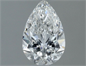 Natural Diamond 0.50 Carats, Pear with  Cut, F Color, VS2 Clarity and Certified by GIA
