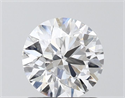 Lab Grown Diamond 1.21 Carats, Round with Ideal Cut, D Color, VVS2 Clarity and Certified by IGI