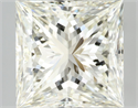 Natural Diamond 3.02 Carats, Princess with  Cut, J Color, IF Clarity and Certified by IGI