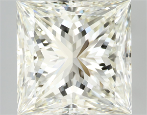 Picture of Natural Diamond 3.02 Carats, Princess with  Cut, J Color, IF Clarity and Certified by IGI