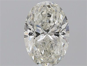 Foto Diamante Natural 3.01 quilates, Ovalado , Color I, claridad SI2 y certificado HRD de