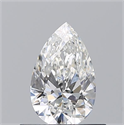 Natural Diamond 0.51 Carats, Pear with  Cut, G Color, VS1 Clarity and Certified by GIA
