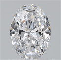 Natural Diamond 0.69 Carats, Oval with  Cut, D Color, VS2 Clarity and Certified by GIA