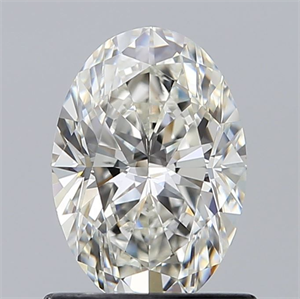 Picture of Natural Diamond 0.93 Carats, Oval with  Cut, I Color, SI1 Clarity and Certified by GIA