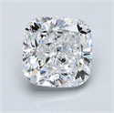 Natural Diamond 1.31 Carats, Cushion with  Cut, D Color, VS1 Clarity and Certified by GIA