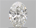 Natural Diamond 1.02 Carats, Oval with  Cut, G Color, SI1 Clarity and Certified by GIA