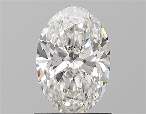 Picture of Natural Diamond 1.02 Carats, Oval with  Cut, G Color, SI1 Clarity and Certified by GIA