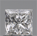 Natural Diamond 0.71 Carats, Princess with  Cut, E Color, VVS2 Clarity and Certified by GIA