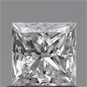 Natural Diamond 0.71 Carats, Princess with  Cut, E Color, VVS2 Clarity and Certified by GIA
