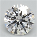 Lab Grown Diamond 1.04 Carats, Round with Ideal Cut, D Color, VVS2 Clarity and Certified by IGI