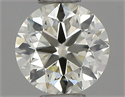 Natural Diamond 0.40 Carats, Round with Excellent Cut, L Color, VVS1 Clarity and Certified by IGI