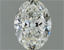 Natural Diamond 0.60 Carats, Oval with  Cut, J Color, VVS2 Clarity and Certified by GIA