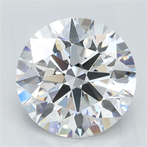 Picture of Lab Grown Diamond 2.06 Carats, Round with Ideal Cut, D Color, IF Clarity and Certified by IGI