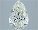 Natural Diamond 2.50 Carats, Pear with  Cut, I Color, SI1 Clarity and Certified by IGI