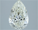 Natural Diamond 2.50 Carats, Pear with  Cut, I Color, SI1 Clarity and Certified by IGI