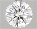 Lab Grown Diamond 2.58 Carats, Round with Ideal Cut, E Color, VVS2 Clarity and Certified by IGI