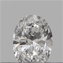 Natural Diamond 0.14 Carats, Oval with  Cut, D Color, SI1 Clarity and Certified by IGI