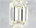 Natural Diamond 2.00 Carats, Emerald with  Cut, L Color, VVS1 Clarity and Certified by HRD