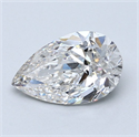 Natural Diamond 2.01 Carats, Pear with  Cut, H Color, SI2 Clarity and Certified by GIA