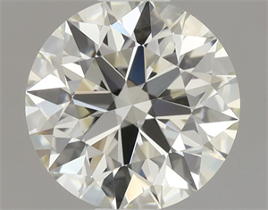 Picture of Natural Diamond 0.71 Carats, Round with Excellent Cut, L Color, VVS2 Clarity and Certified by GIA