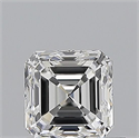 Natural Diamond 0.54 Carats, Asscher with  Cut, F Color, VS1 Clarity and Certified by GIA