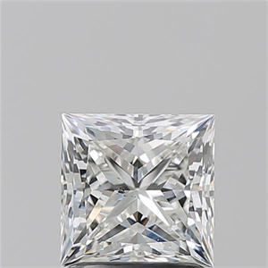 Picture of Natural Diamond 1.51 Carats, Princess with  Cut, H Color, SI1 Clarity and Certified by GIA